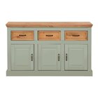 Balcão De Madeira 3 Portas E 3 Gavetas | Coleção England Verd